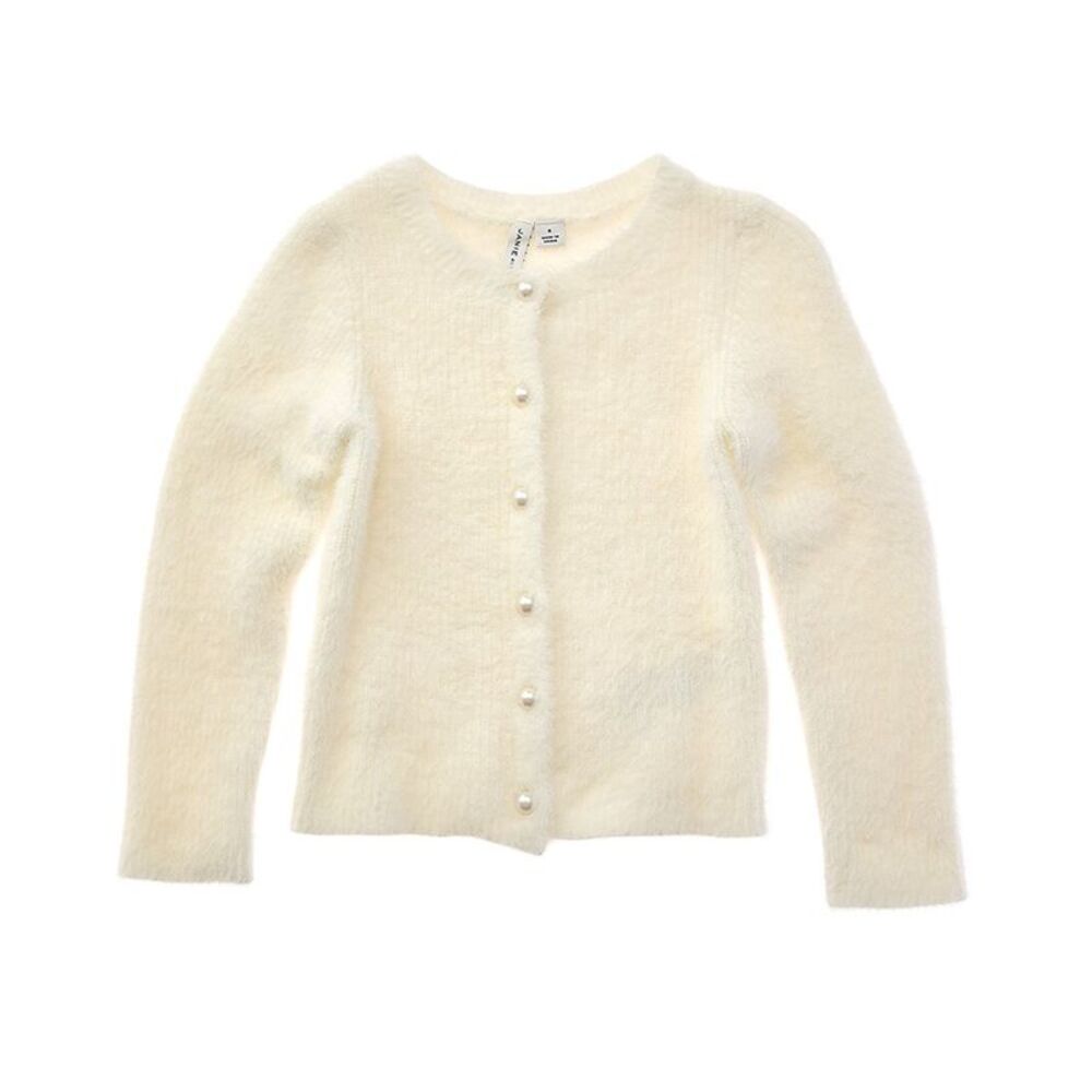 Janie And Jack Girls  The Cozy Cardigan, White